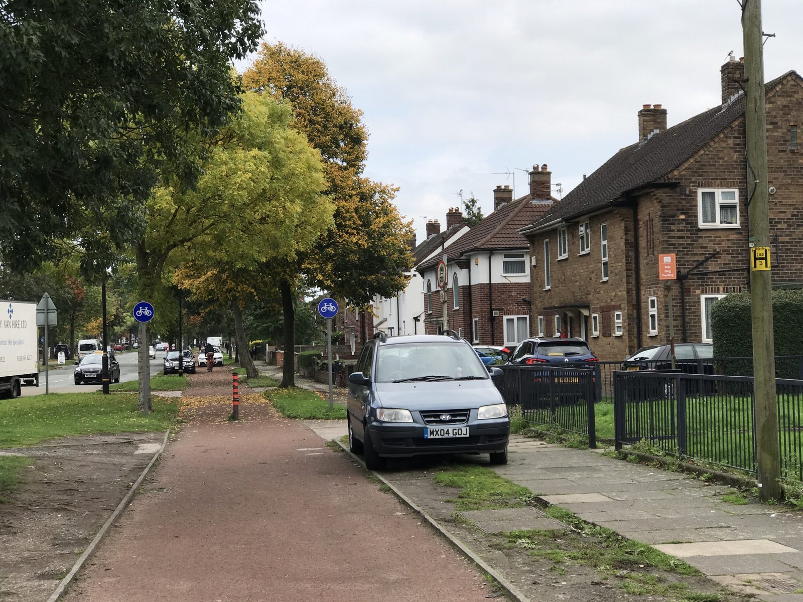 Barton Road, Urmston, Manchester British Cycle Tracks