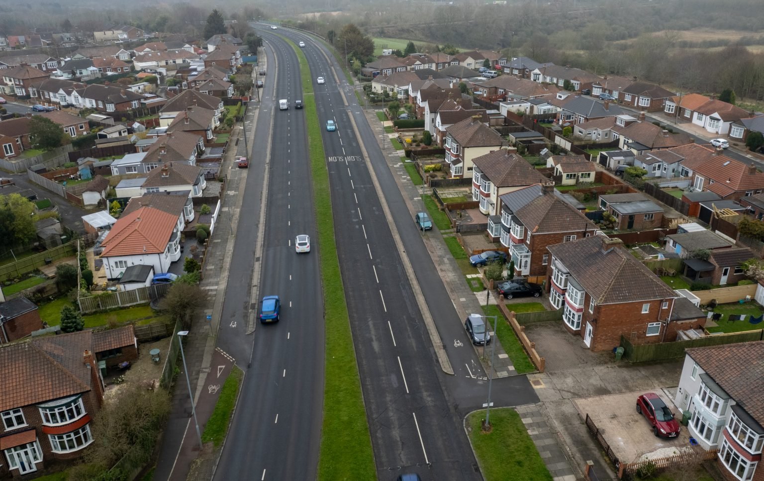 Wolviston Road, Billingham British Cycle Tracks