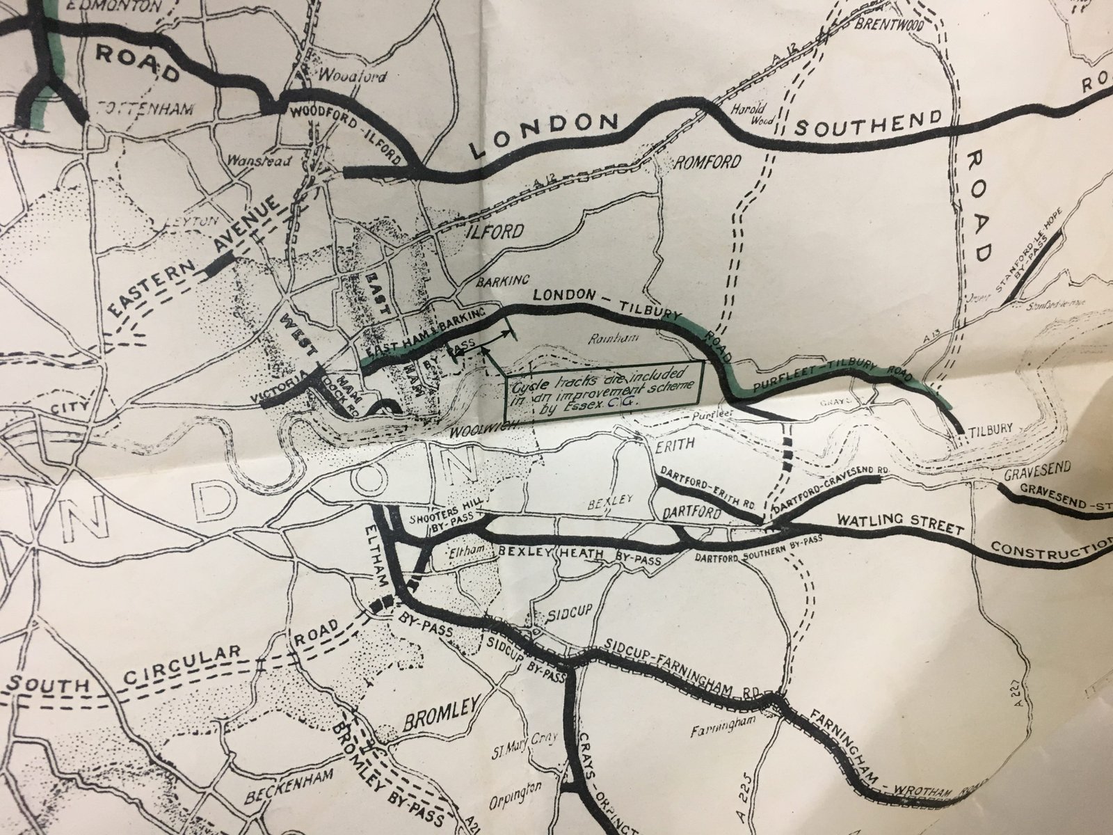 East Ham and Barking Bypass, A13, East London | British Cycle Tracks